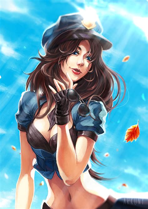 Officer Caitlyn League Of Legends Fanart By Arkuny By