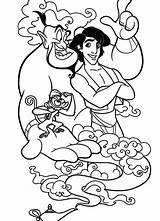 Coloring Genie Pages Jafar Aladdin Getcolorings His Two Getdrawings Colorings Companion sketch template