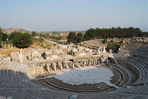 great theatre  ephesus turkish archaeological news