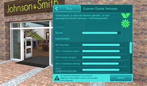 uitslag examen virtual skillslab
