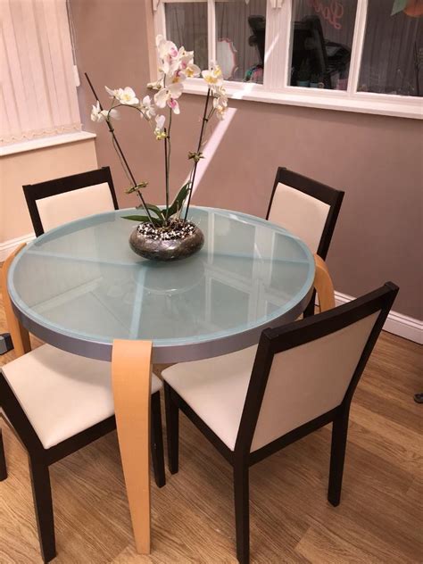 glass top kitchen table  chairs  selby north yorkshire gumtree