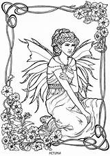 Coloring Pages Petunia Fairy Book Dover Doverpublications Faries Color Stress Publications Colouring Fantasy Adult Butterfly Elf Getcolorings Printable Anti sketch template