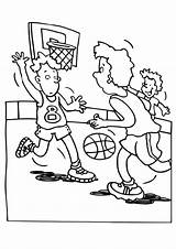 Basketball Coloring Court Pages Getdrawings sketch template