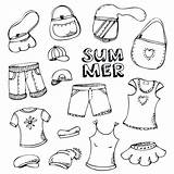 Clothes Coloring Summer Clothing Pages Fashion Winter Drawing Baby Cloth Preschoolers Kids Printable Illustration Color Print Cartoon Outfits Drawings Getdrawings sketch template