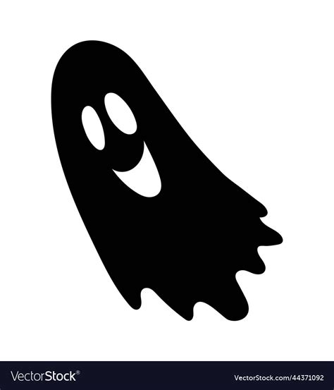halloween ghost silhouette royalty  vector image