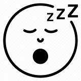 Smiley Sleepy Sleeping Emojis sketch template