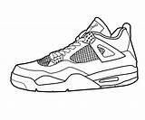 Shoes Running Drawing Easy Clipart Shoe Coloring Pages Jordan sketch template