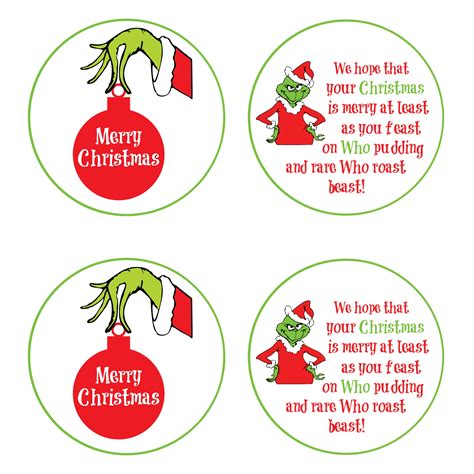 printable grinch labels printable word searches