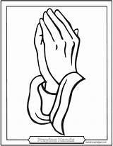 Praying Hands Catholic Rosary Coloring Pages Drawing Prayers Easy Printable Drawings Step Prayer Pray Kids Children Learn Sketch Boy Simple sketch template
