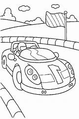 Coloring Driver Pages Car Race Getcolorings Printable sketch template