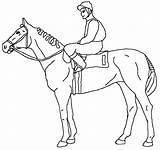 Horse Coloring Pages Racing Rider Derby Barrel Drawing Race Kentucky Color Print Cowboy Printable Getcolorings Sturdy Getdrawings Colorings Lovely sketch template