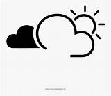 Clima Cloudy Partly Clipartkey sketch template