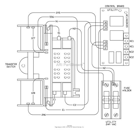 generac  amp automatic transfer switch wiring diagram generac
