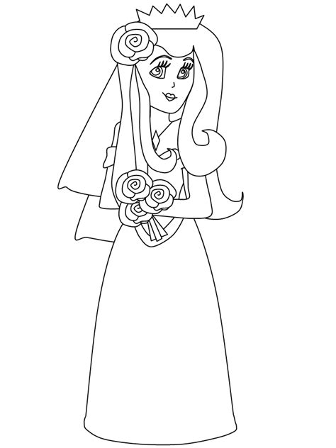 bride people coloring pages coloring page book  kids