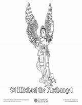 Coloring Michael St Catholic Pages Archangel Drawing Hand Drawn Catholicviral Books Book Printable Kids Adult Color Print Sacred Hands Draw sketch template