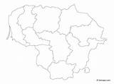 Lithuania Counties Vemaps sketch template