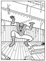 Coloring Pages Cartoon Spider Man Color Spiderman Printable Character Book Kids Sheets Print sketch template