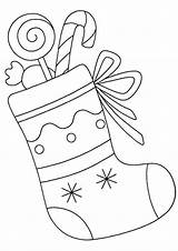 Stocking Stockings Tulamama Colouring Hangers sketch template