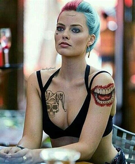 margot robbie neck tattoo