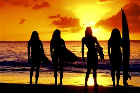 Surf Girl Sunset Wallpapers Top Free Surf Girl Sunset Backgrounds