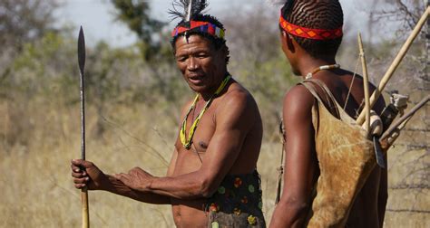 walk with the san bushman in botswana tribes travel