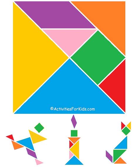 printable tangrams chinese  year activity