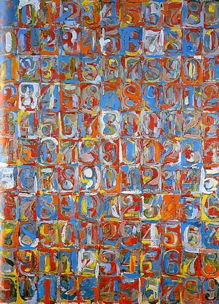 jasper johns numbers  color  pinturas de edward hopper