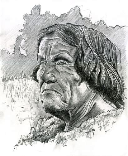 native american graphite sketch  inches jason cottle flickr