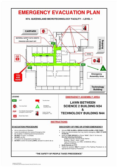 printable fire escape plan template inspirational  emergency exit