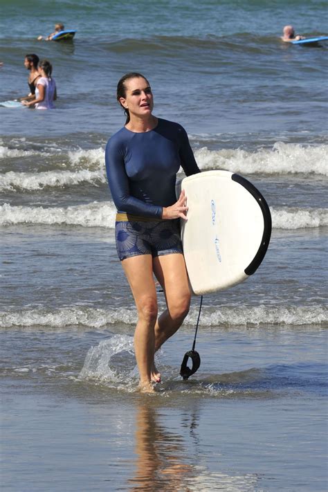brooke shields surfing  costa rica hottest celebrities beautiful