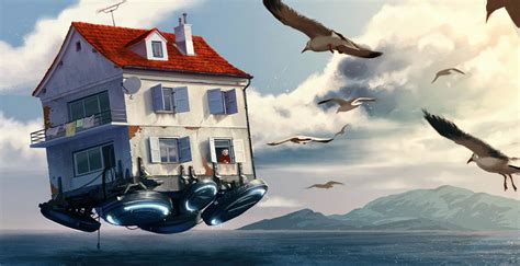 flying house flying house art  pictures