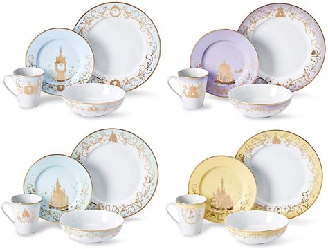 disney themed dinnerware set 16 ceramic