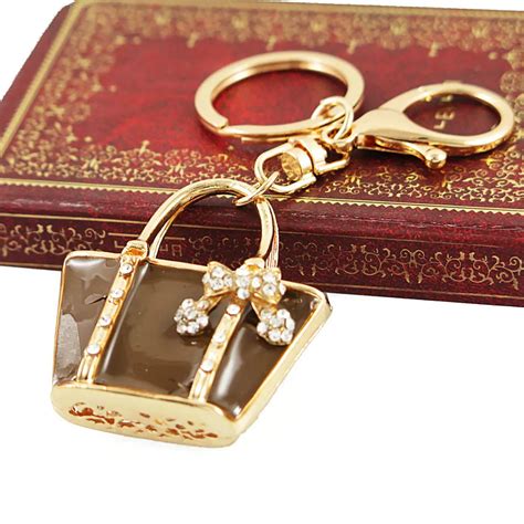 charm fashion keychain creative handbag shaped design keychain