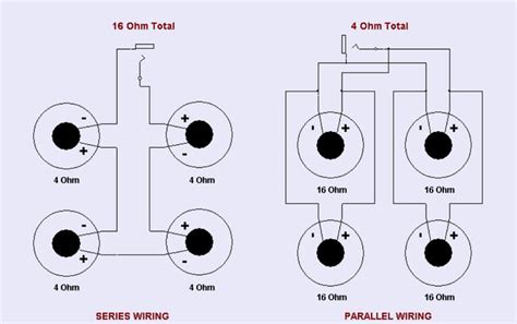 speaker wiring series  parallel parallel wiring wiring speakers audio amplifier