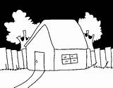 Fence Coloring House Coloringcrew sketch template