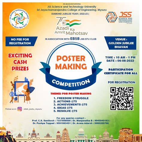 poster making competition jss science  technology university
