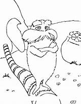 Coloring Pages Seuss Dr Lorax sketch template