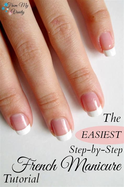 easy french manicure  home nail tutorial   vanity