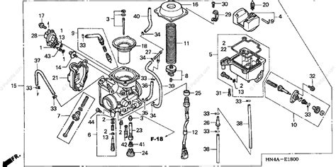 honda atv  oem parts diagram  carburetor partzillacom