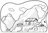 Mountain Coloring Pages sketch template