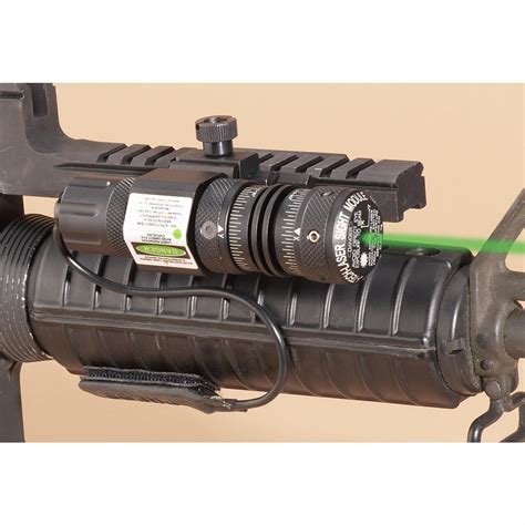 tech tactical green laser sight  mounts matte black  laser sights  sportsman