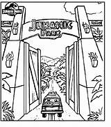 Jurassic Amusement Gate Coloringpages7 Kolorowanki Cartoon Xcolorings Coloringhome sketch template