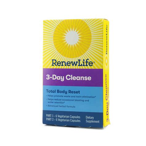 renew life  day cleanse total body reset  healthy place