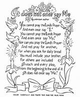 Prayer Coloring Pages Lords Lord Bible Children Printables Kids Adults Colouring Color Bedtime Adult Praying Clipart Childrens School Clip Activities sketch template