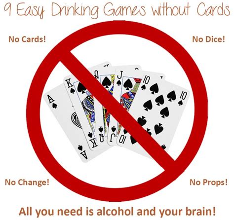 fun  easy drinking games  cards  props brewer style