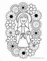 Mary Crowning Coloring Pages May Kids Catholic Printables Printable Flowers Preschool Perfect Use Around Virgin Mother Reallifeathome Crown Birthday Cool sketch template