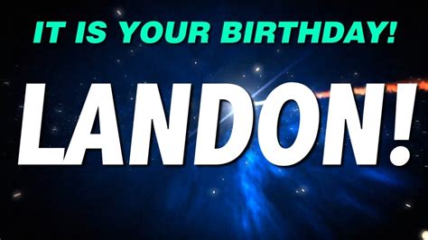 happy birthday landon    gift youtube