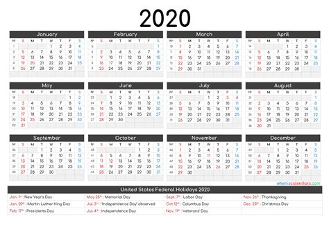 printable yearly calendar