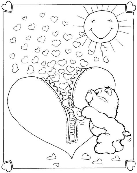 cheer bear coloring pages coloring home