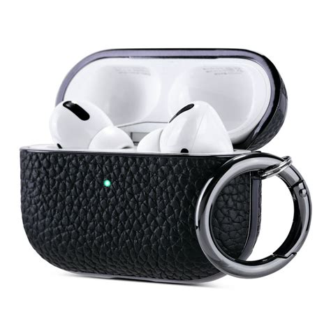 Airpods Pro Case Ulak Luxury Leather Glitter Full Body Protective